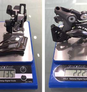 2015 Shimano XTR M9000 weights